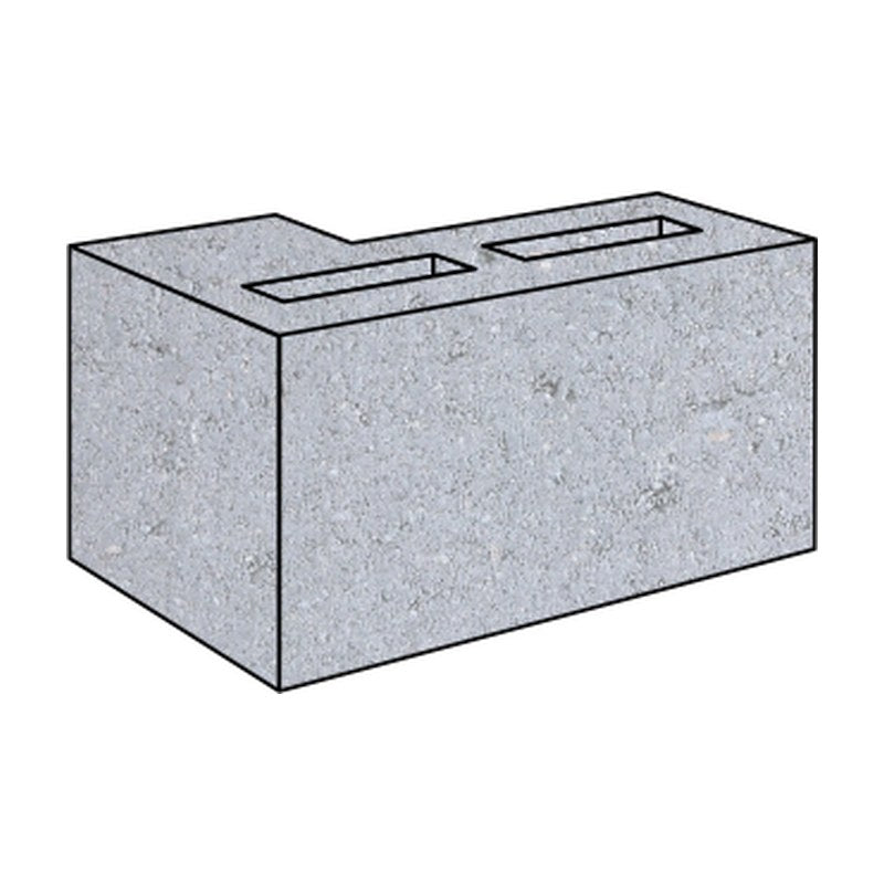 150mm Corner Return Grey Block (15.25)