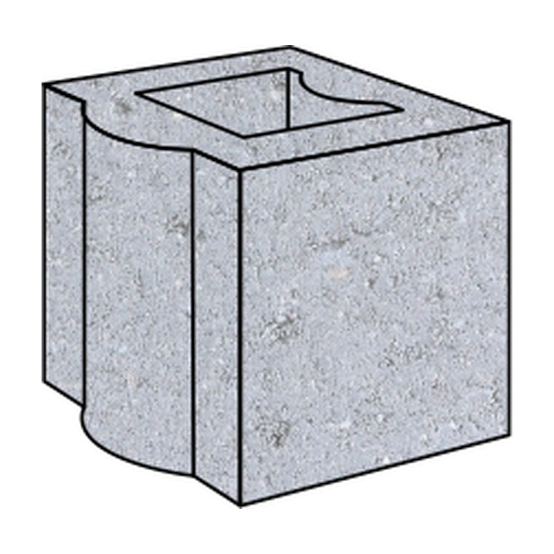 200mm Half Control Joint Grey Block (20.10)