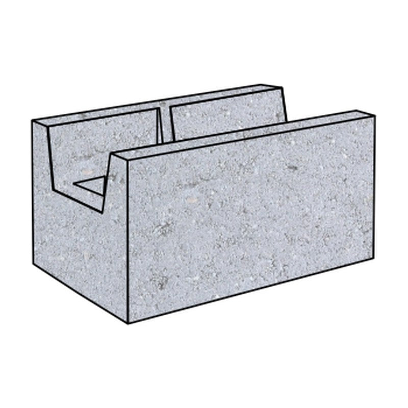 200mm Knockout Bond Beam Grey Block (20.20)
